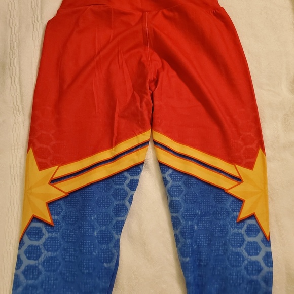 Charlie's Project Pants - Charlie's Project OS Captain Marvel leggings-BNWOT Charlie's Project Pants - Charlie's Project OS Captain Marvel leggings-BNWOT